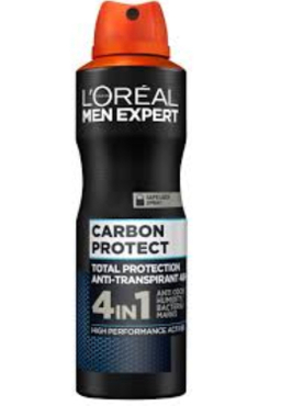 اسپری ضد تعریق مردانه لورآل (Loreal) مدل Carbon protect حجم 250 میلی لیتر