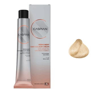 رنگ مو کاسپین (CASPIAN) شماره 10٫0 حجم 100 میلی لیتر رنگ بلوند فوق العاده روشن