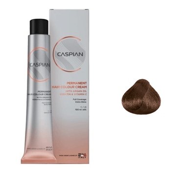 رنگ مو کاسپین (CASPIAN) شماره 6٫2 حجم 100 میلی لیتر رنگ بژ تیره متوسط