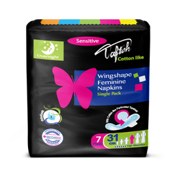 نوار بهداشتی تافته Tafteh مدل Cotton Like بسته 7 عددی مجموعه 4 عددی