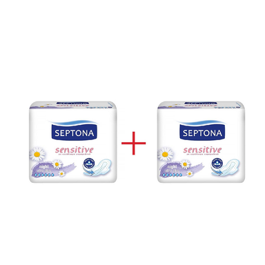 نوار بهداشتی سپتونا (Septona) قطر نازک مدل Night Sensitive مجموعه 2 عددی