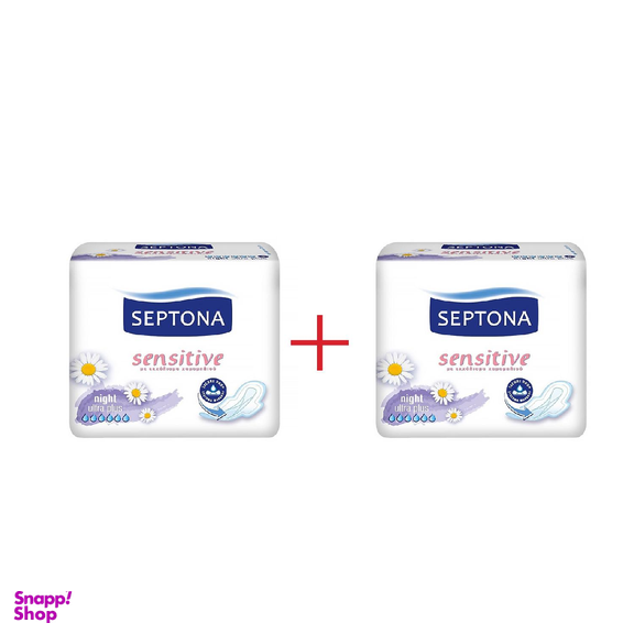 نوار بهداشتی سپتونا (Septona) قطر نازک مدل Night Sensitive مجموعه 2 عددی
