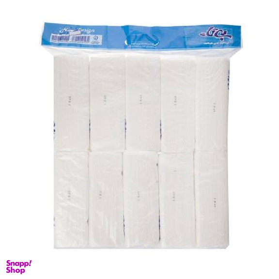 دستمال کاغذی 100 برگ بی تا مدل White بسته 10 عددی
