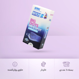 کاندوم ناچ کدکس (Nach Kodex) مدل Big Dots بسته 10 عددی