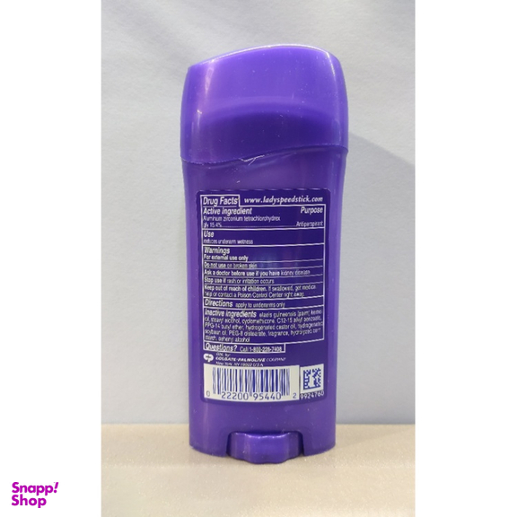 استیک ضد تعریق زنانه لیدی اسپید مدل invisible dry وزن 65 گرم