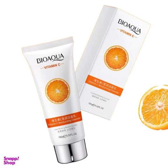 فوم شستشو صورت بایوآکوا مدل ویتامین سی وزن 100 گرم