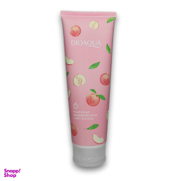 اسکراب بدن بایوآکوا (BioAqua) مدل هلو حجم 250 میلی لیتر