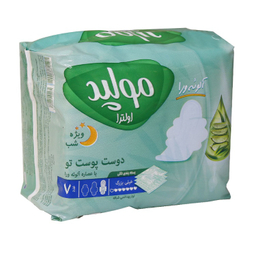 نوار بهداشتی مولپد مخصوص شب بسته 7 عددی