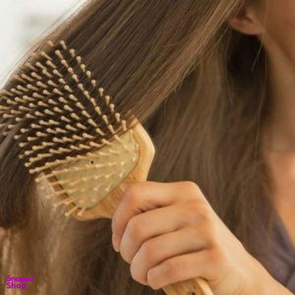 برس مو چوبی مدل بامبو
