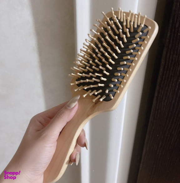 برس مو چوبی مدل بامبو