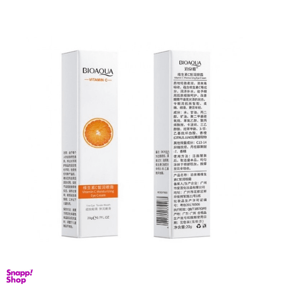 کرم دورچشم بایوآکوا (BioAqua) مدل Vitamin C حجم 20 میلی لیتر