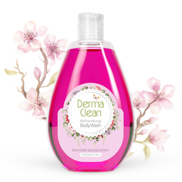 شامپو بدن خوشبو کننده درماکلین (Derma Clean) مدل شکوفه گیلاس حجم 300 میلی لیتر