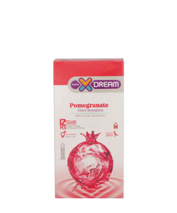 کاندوم ایکس دریم (XDream) مدل Pomegranate بسته 12 عددی