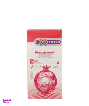 کاندوم ایکس دریم (XDream) مدل Pomegranate بسته 12 عددی