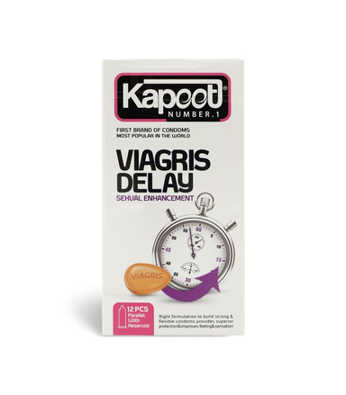 کاندوم تاخیری کاپوت (kapoot) مدل Viagriss بسته 12 عددی