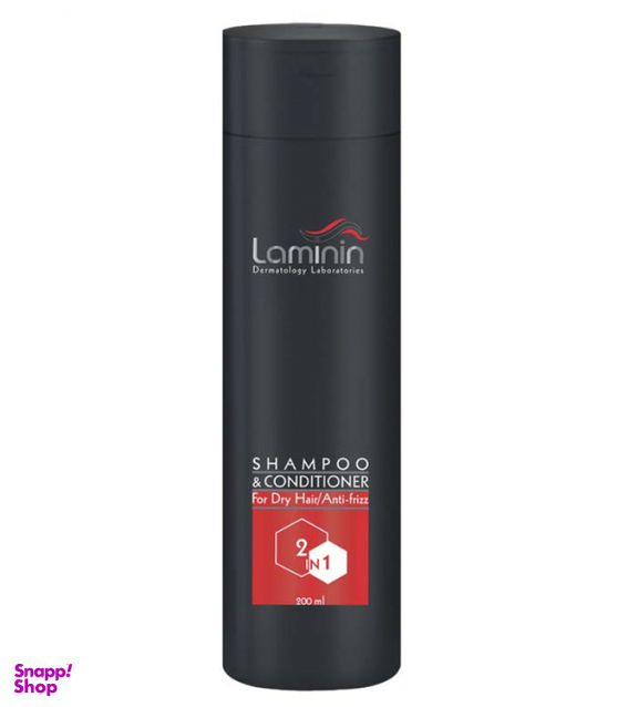شامپو کراتینه و نرم کننده مو لامینین (Laminin) مدل 2در 1 حجم 200 میلی لیتر