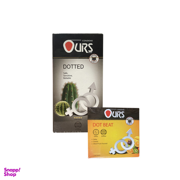 کاندوم اورز (Ours) مدل Dotted مجموعه 2 عددی