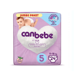 پوشک جان ببه (Canbebe) سایز 5 بسته 24 عددی