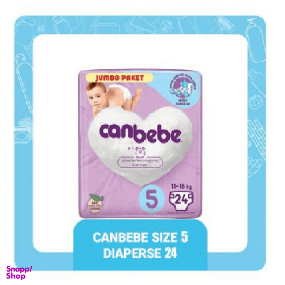 پوشک جان ببه (Canbebe) سایز 5 بسته 24 عددی