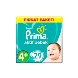پوشک کودک پریما پمپرز (Prima Pampers) سایز +4 بسته 29 عددی