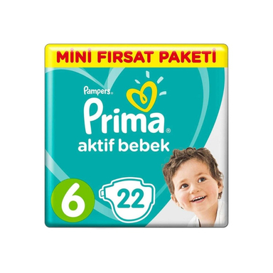 پوشک پریما پمپرز (Prima Pampers) سایز 6 بسته 22 عددی