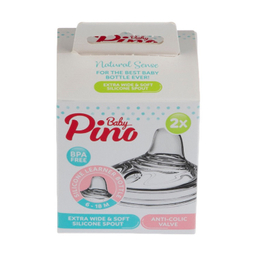 سر شیشه سیلیکونی پینو (Pino) مناسب 6 تا 18 ماه