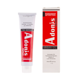 رنگ مو آدونیس پرفکت (Adonis perfect) سری Natural شماره N1-1.0 رنگ مشکی حجم 125 میلی‌ لیتر