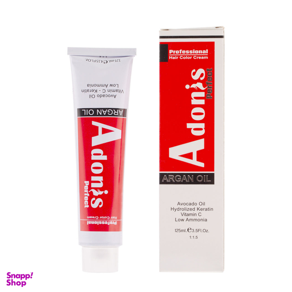 رنگ مو آدونیس پرفکت (Adonis perfect) سری Natural شماره N1-1.0 رنگ مشکی حجم 125 میلی‌ لیتر