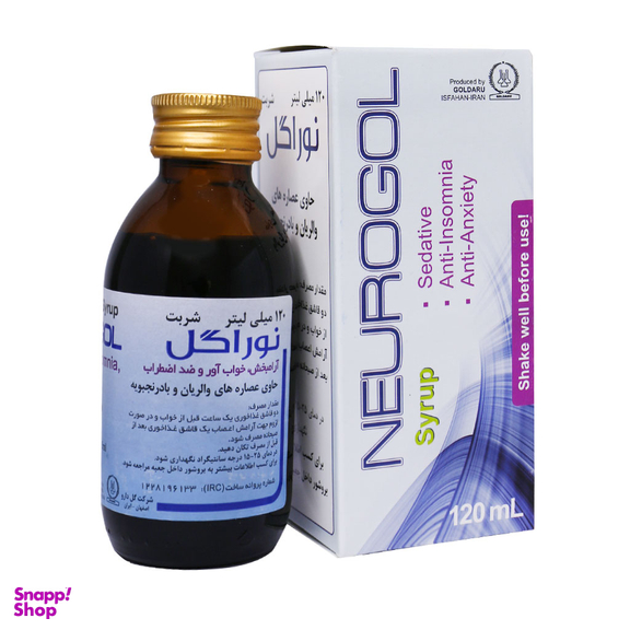 شربت نوراگل (Neurogol) گل دارو وزن 120 میلی لیتر