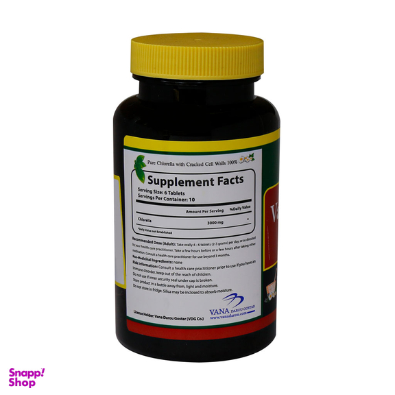 قرص وانا پرایم کلرلا (Vana Prime Chlorella) نورم لایف بسته 60 عددی