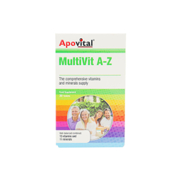 قرص مولتی ویت A تا Z آپوویتال (MultiVit A to Z) بسته 30 عددی
