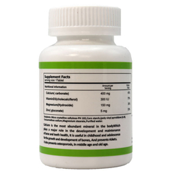 قرص کلسیم + منیزیم + زینک + ویتامین دی (Calcium + Magnesium + Zinc + Vitamin D3) سندروس بسته 60 عددی