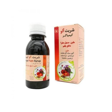 شربت ضد یبوست آلو (Plum Syrup) کیمیاگر حجم 120 میلی لیتر