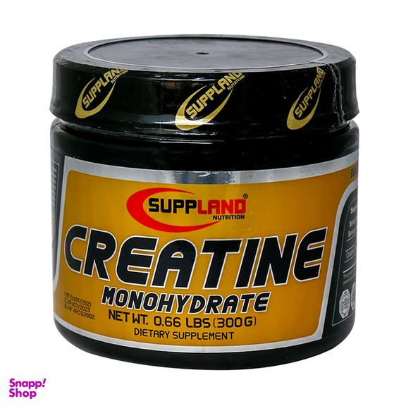 پودر کراتین مونوهیدرات ساپلند (Suppland Creatine Monohydrate) ساپلند نوتریشن وزن 300 گرم