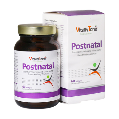 سافت ژل پست ناتال (Postnatal) ویتالی تون بسته 60 عددی