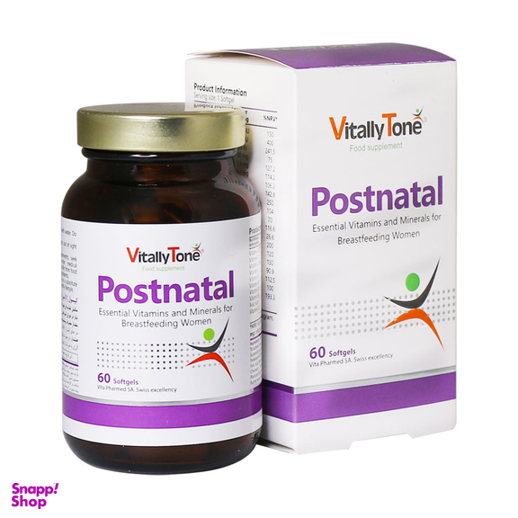 سافت ژل پست ناتال (Postnatal) ویتالی تون بسته 60 عددی
