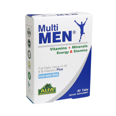 مولتی ویتامین آقایان مولتی من (Multi Men) آلفا ویتامین بسته 30 عددی