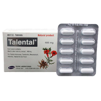 قرص تالنتال (Talental) لابراتور رازک بسته 30 عدد