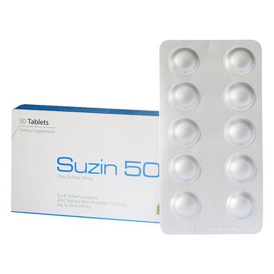 قرص سوزین 50 (Suzin 50) الحاوی بسته 30 عدد