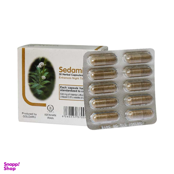 قرص تنظیم خواب سدامین (Sedamin) گل دارو بسته 30 عددی