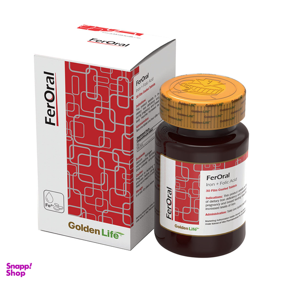 قرص فرورال (FerOral) گلدن لایف بسته 30 عدد