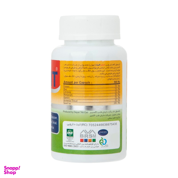 کپسول دایان فیت (Dayan Fit) دایان فارما بسته 90 عدد