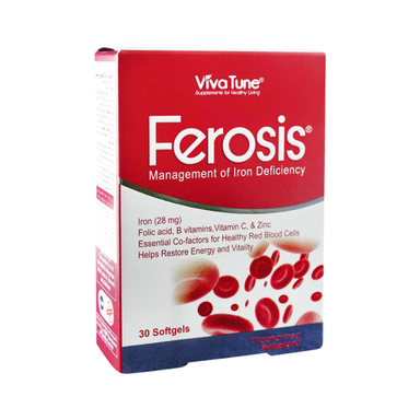 سافت ژل آهن فروسیس (Ferosis) ویوا تیون بسته 30 عددی