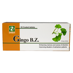 قرص جینگو بی زد (Gingo B Z) مجتمع صنایع دینه ایران بسته 30 عدد