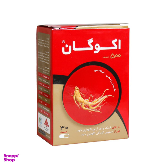کپسول مکمل پوست مو و ناخن اکوگان (Ecogan) گیاه اسانس بسته 30 عددی