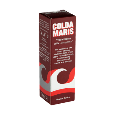 اسپری دهانی سرماخوردگی و سرفه کلداماریس تروت (Throat Spray With Carragelose) کلدا ماریس حجم 20 میلی لیتر