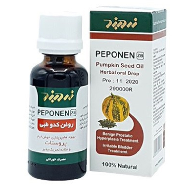 محلول پپونن روغن کدو طبی (Peponen Pumpkin Seed Oil) زرد بند حجم 30 میلی لیتر