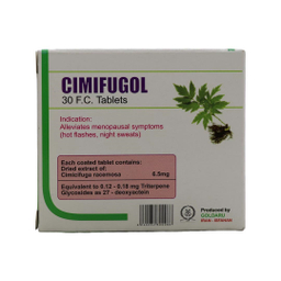 قرص یایسگی سیمی فوگل (Cimifugol) گل دارو بسته 30 عددی