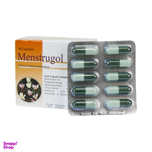 کپسول قاعدگی منستروگل (Menstrugol) گل دارو بسته 30 عددی