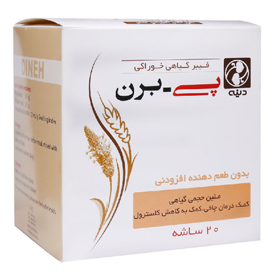 پودر پی برن (P Bran) دینه طعم ساده بسته 20 عدد